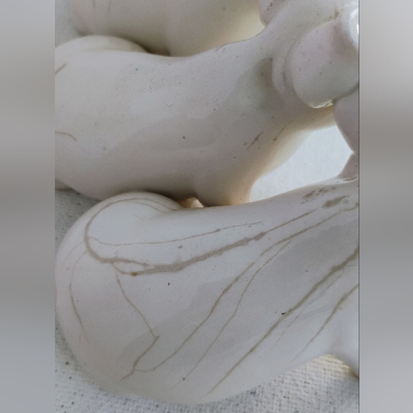 Vintage 3 Piggies Porcelain Figurine Handcrafted In Italy Signed 6 3/4" long L-3 - Picture 4 of 11